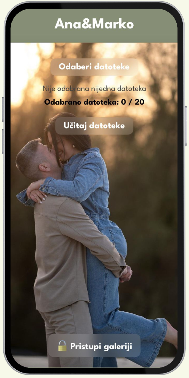 QR kod upload prikaz